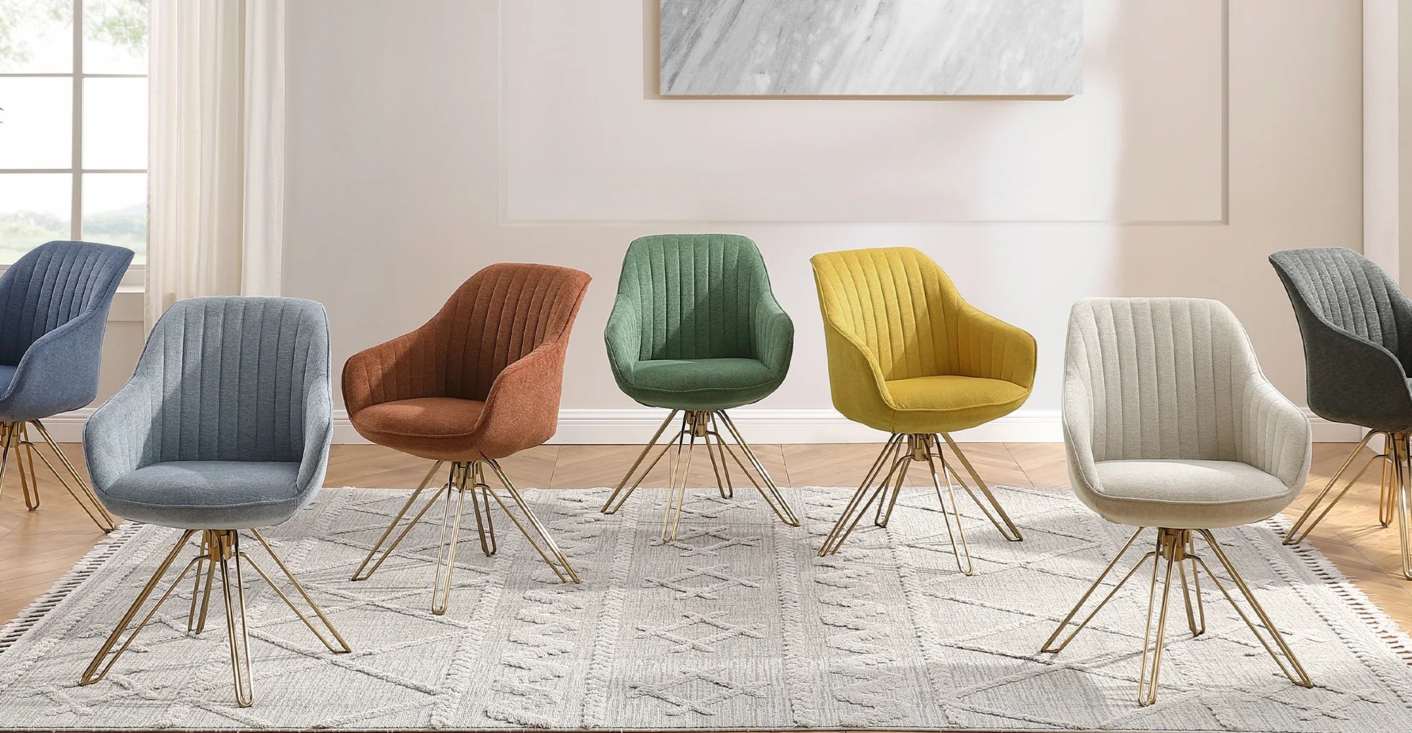 Swivel chair with deals legs