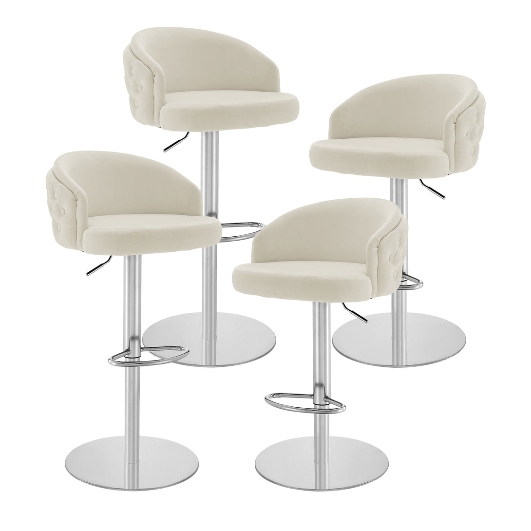 white bar stools set of 4