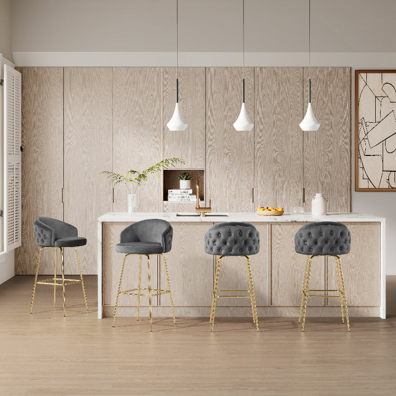 Matching Luxury Bar Stools with Kitchen Floor Colors