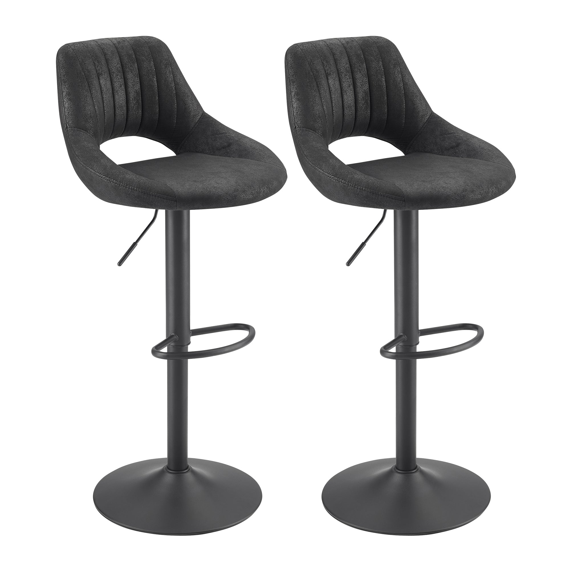 Open Backrest Swivel Bar Stool | Art Leon