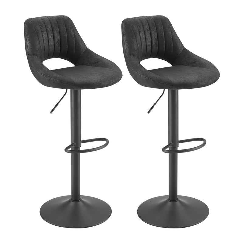 Open Backrest Swivel Bar Stool | Art Leon
