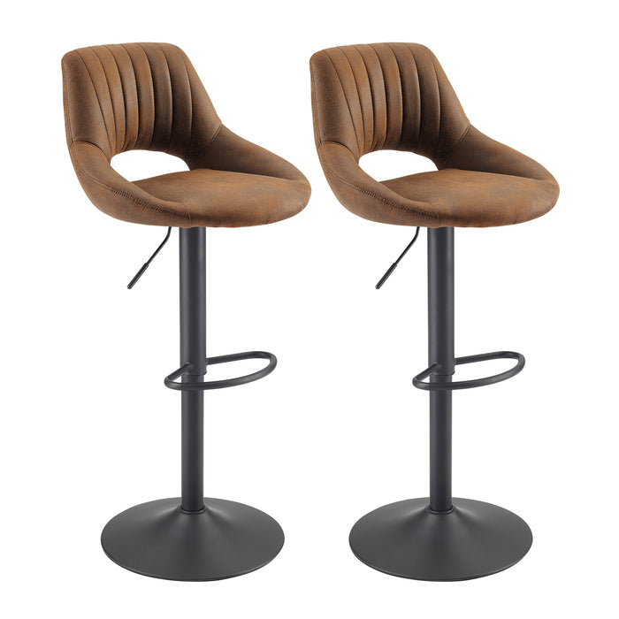 Open Backrest Swivel Bar Stool | Art Leon