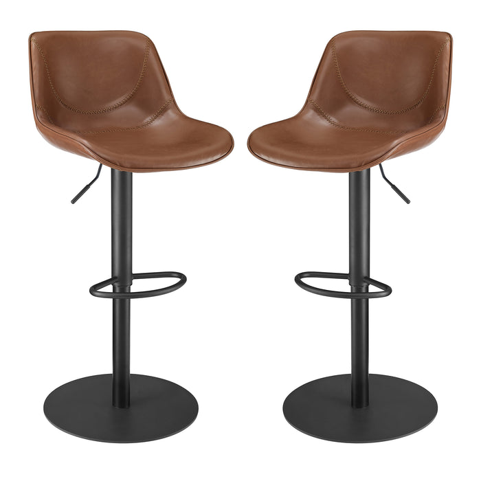 PU Leather Swivel Bar Stool | Art Leon