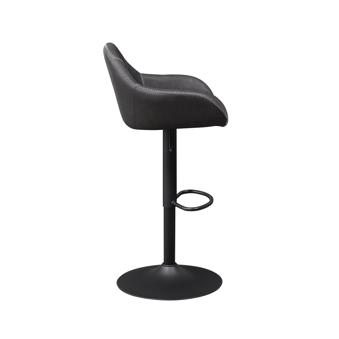 black adjustable bar stools