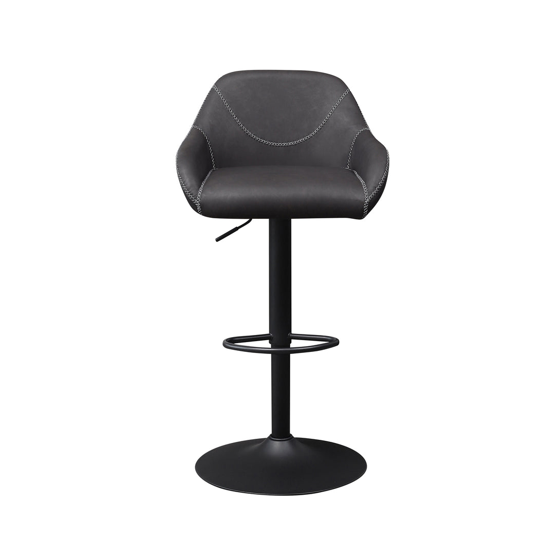 bar stool black leather