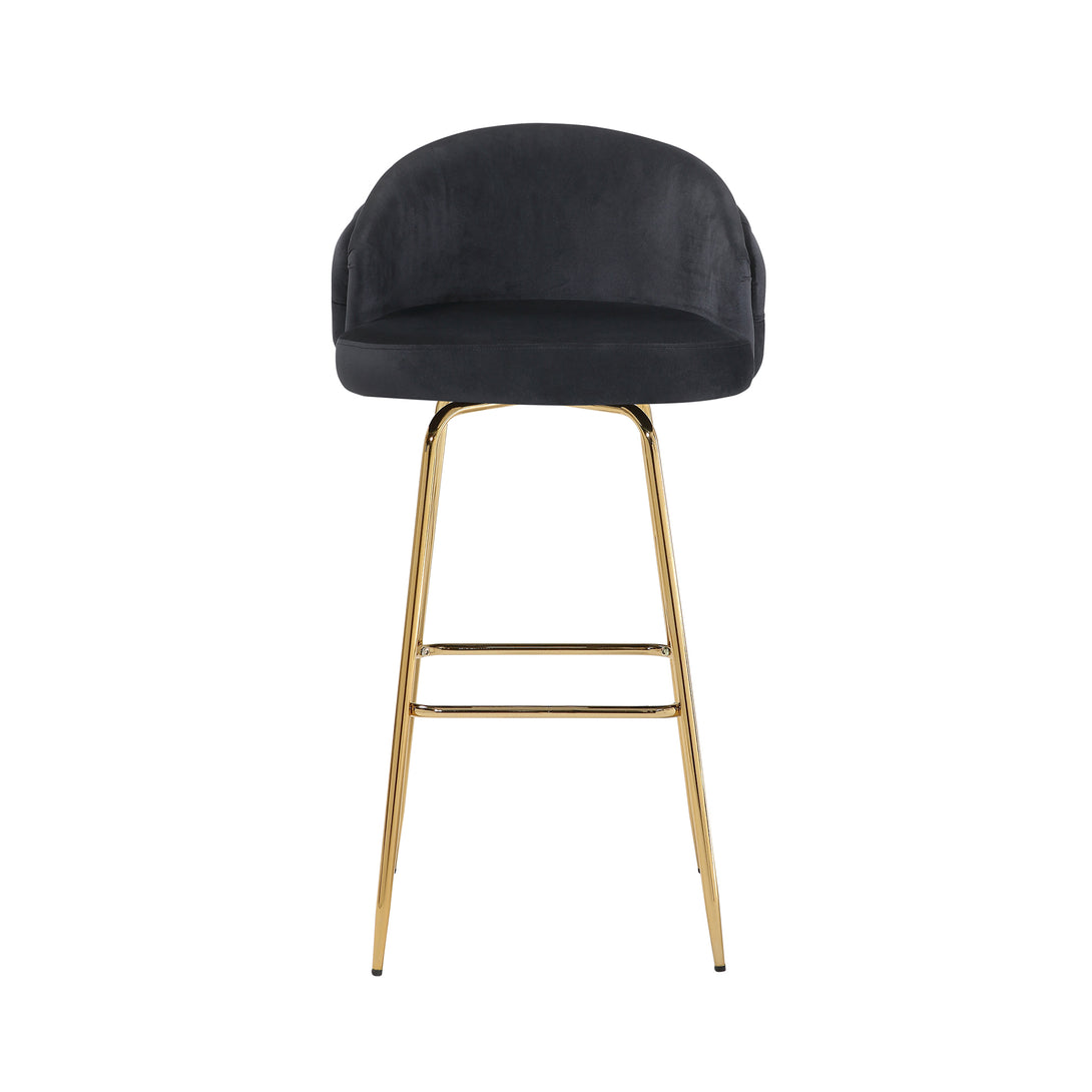black and gold bar stool