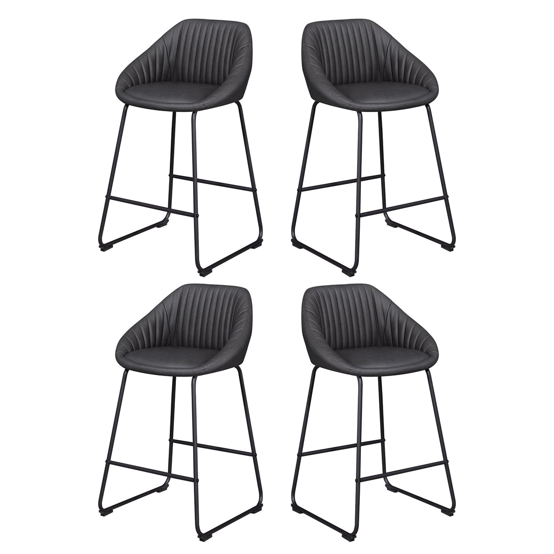 black bar stools set of 4
