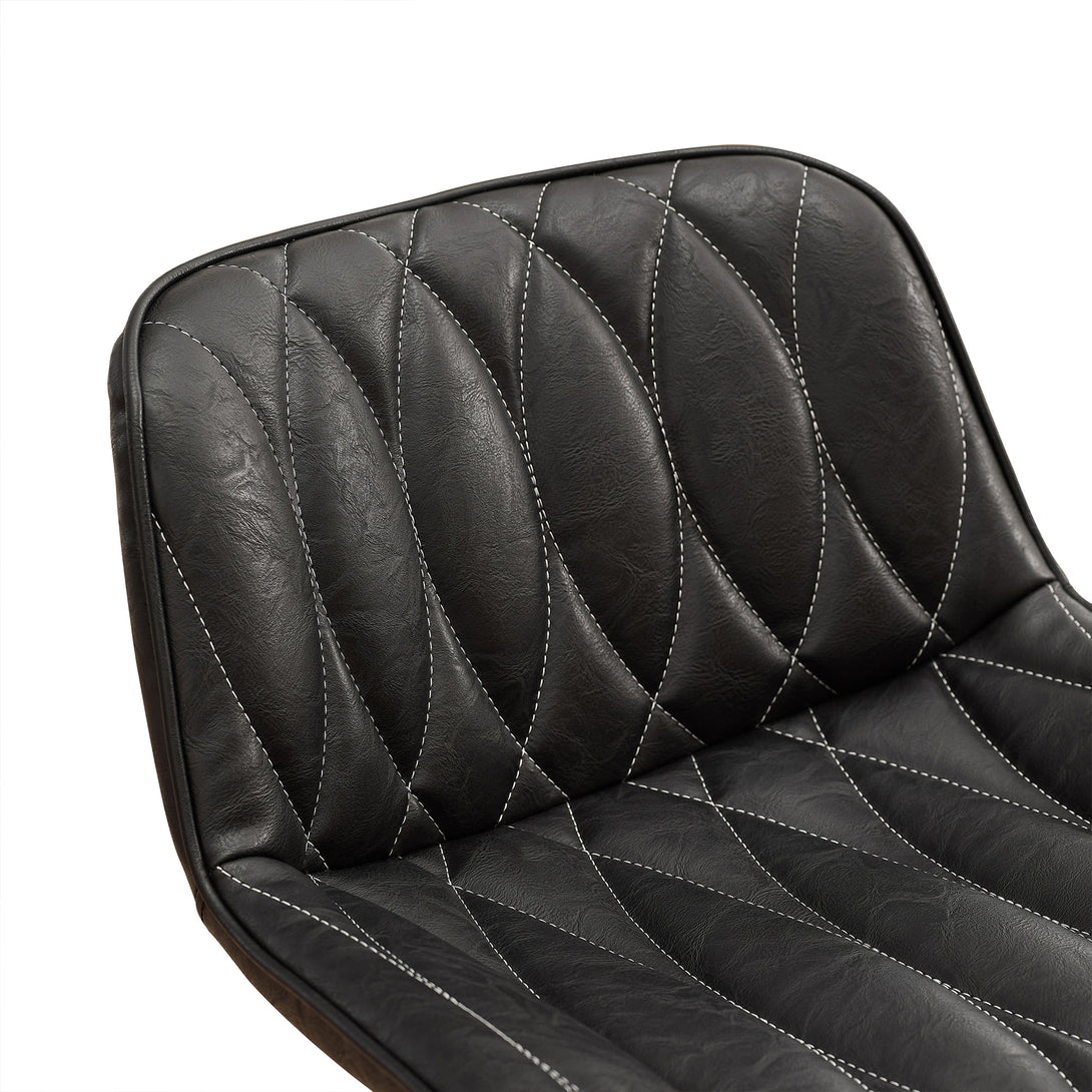 black leather bar stools 