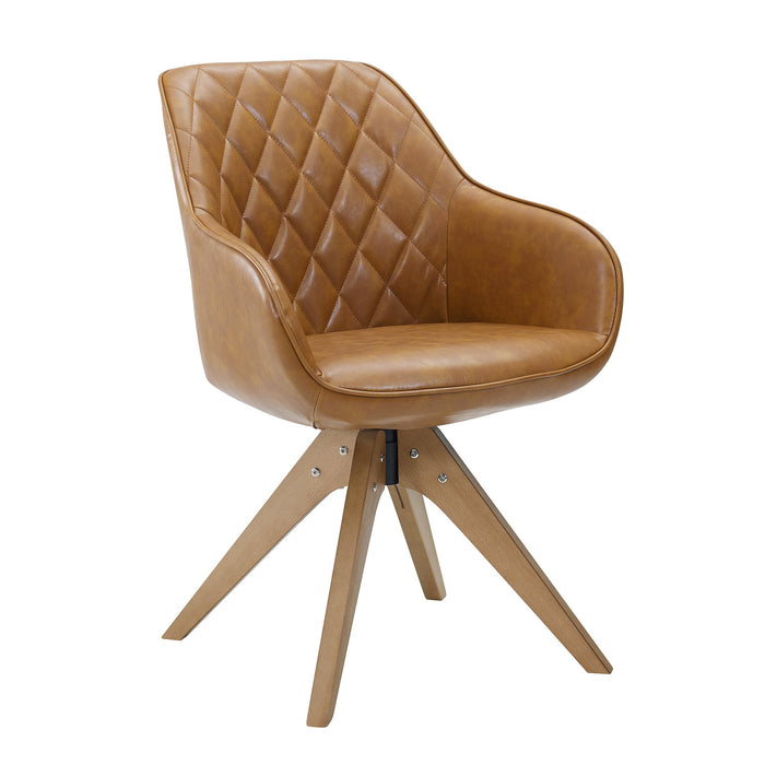 Pyramid Swivel Accent Chair | Art Leon