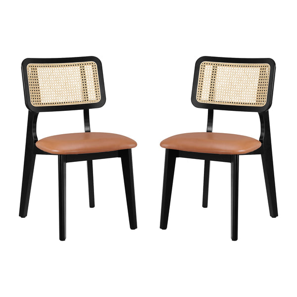 [Resale] Art Rattan&Oak Dining Chairs with Ash Wood Legs
