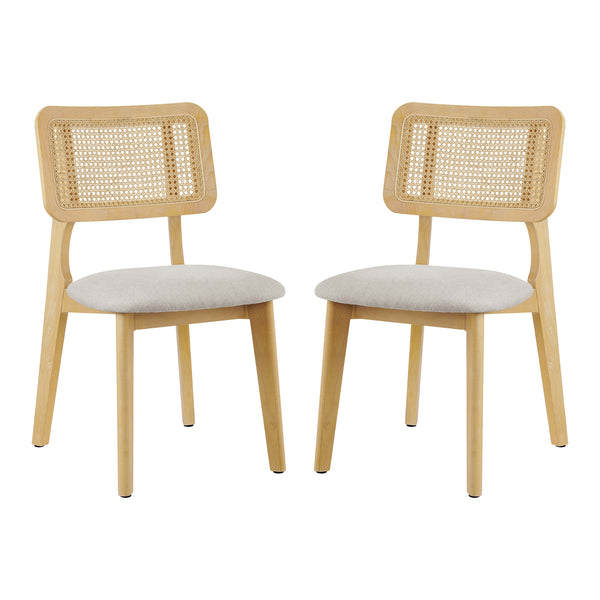 Rattan&Oak Dining Chairs | Art Leon