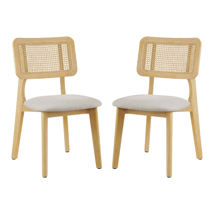 Rattan&Oak Dining Chairs | Art Leon