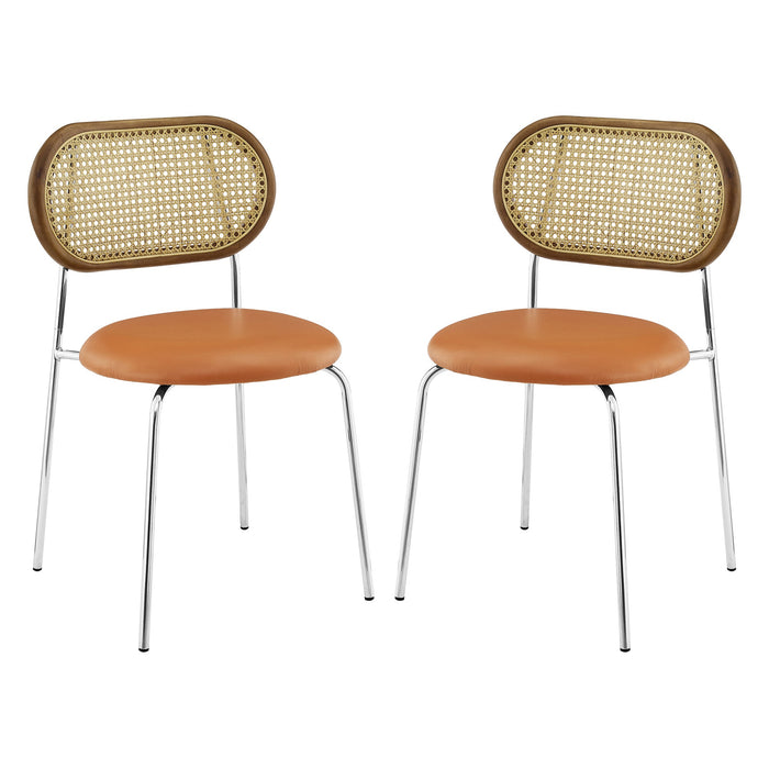 Rattan&Oak Dining Chairs | Art Leon