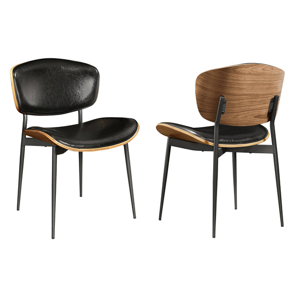 Art Leon Walnut Bentwood Mid-Century Modern Dining Chair