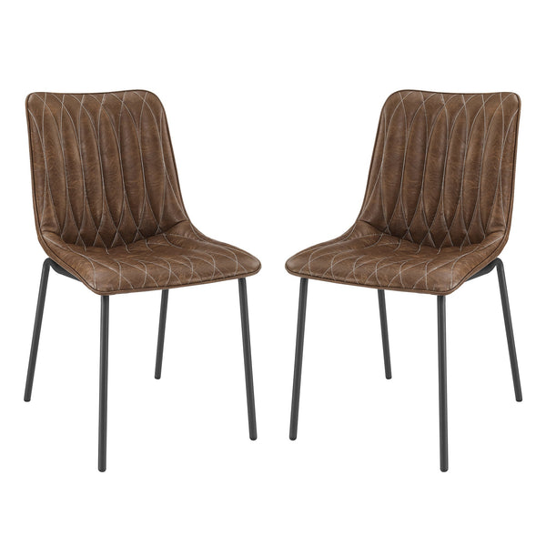 [Resale] Art Leon Dining chair with Leaf-Shaped Stitching