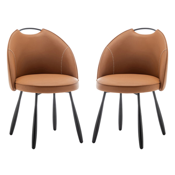 Art Leon Modern Dining Chair, Baseball Bat Design