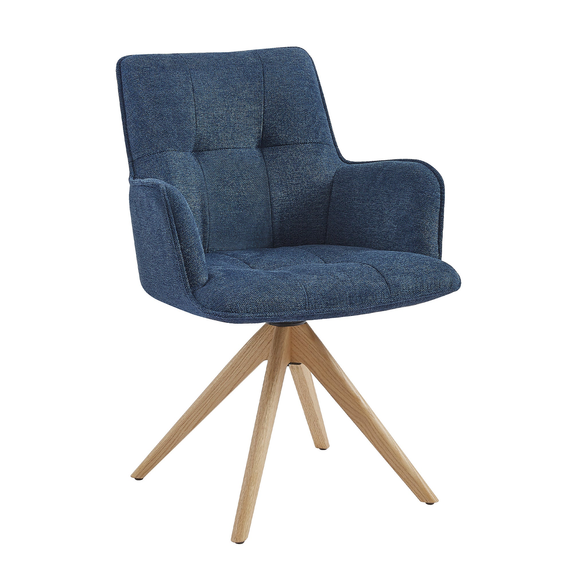 Art Pyramid Armrest Oak Legs Swivel Office Desk Chair