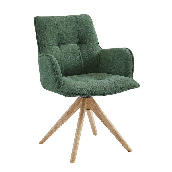 Art Pyramid Armrest Oak Legs Swivel Office Desk Chair with Sherpa/ PU Leather Upholstery