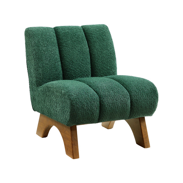 Art Leon Modern Accent Chair, Sherpa Upholstery