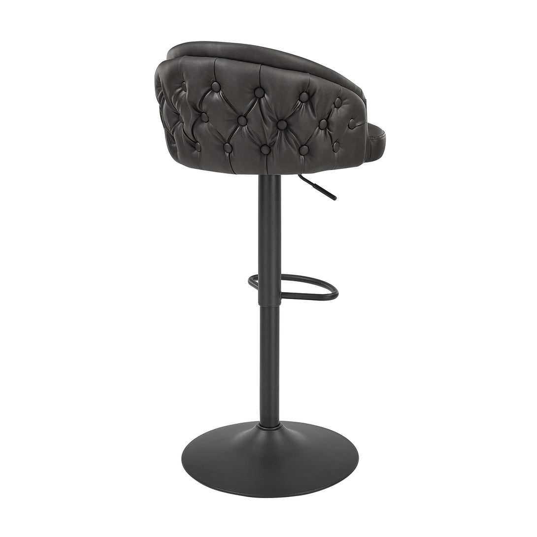 black swivel bar stool