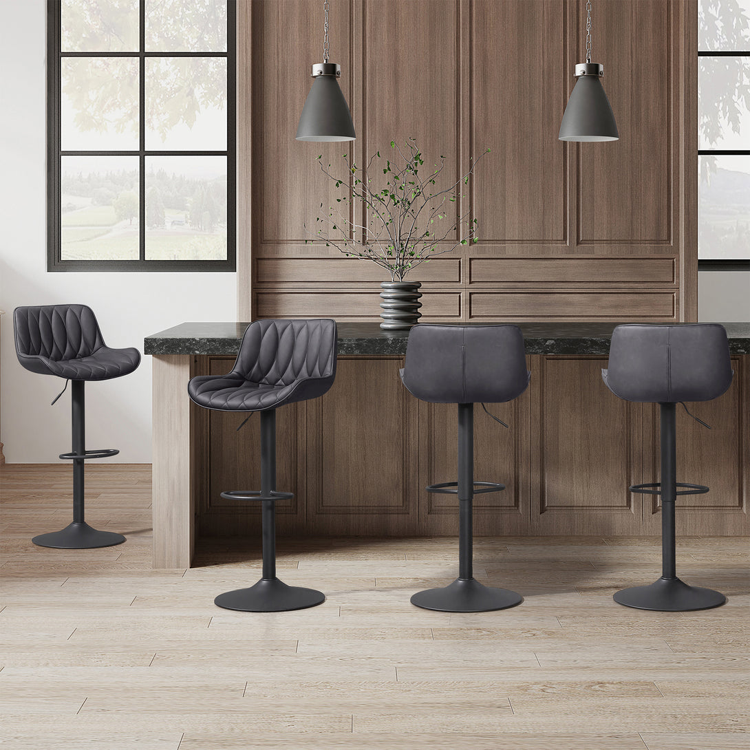 leather bar stools set of 4