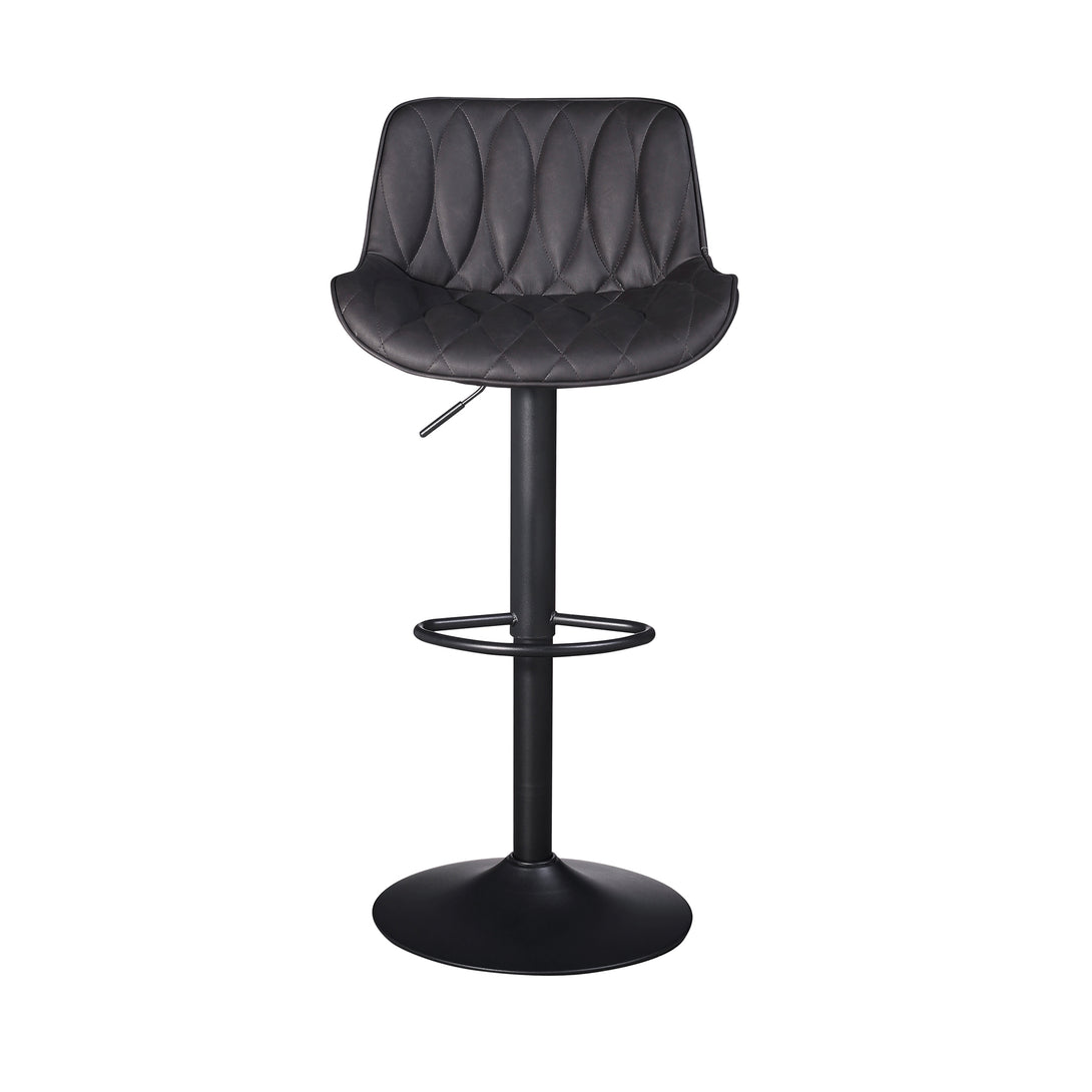 bar stool black leather