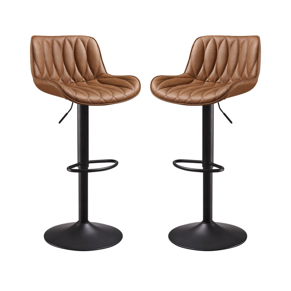 [Resale] Art Leon Swivel Bar Stool with Leaf-Shaped Stitching