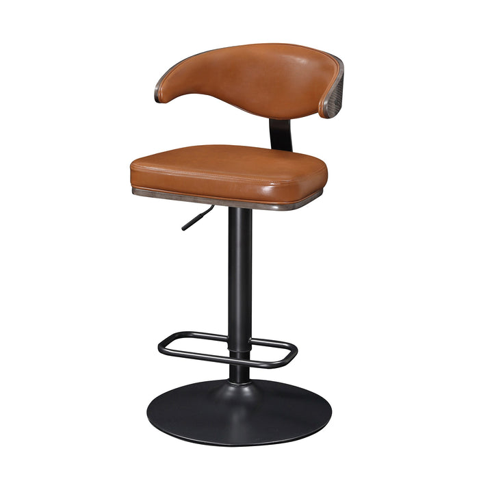 Poplar Open Backrest Swivel Bar Stool | Art Leon
