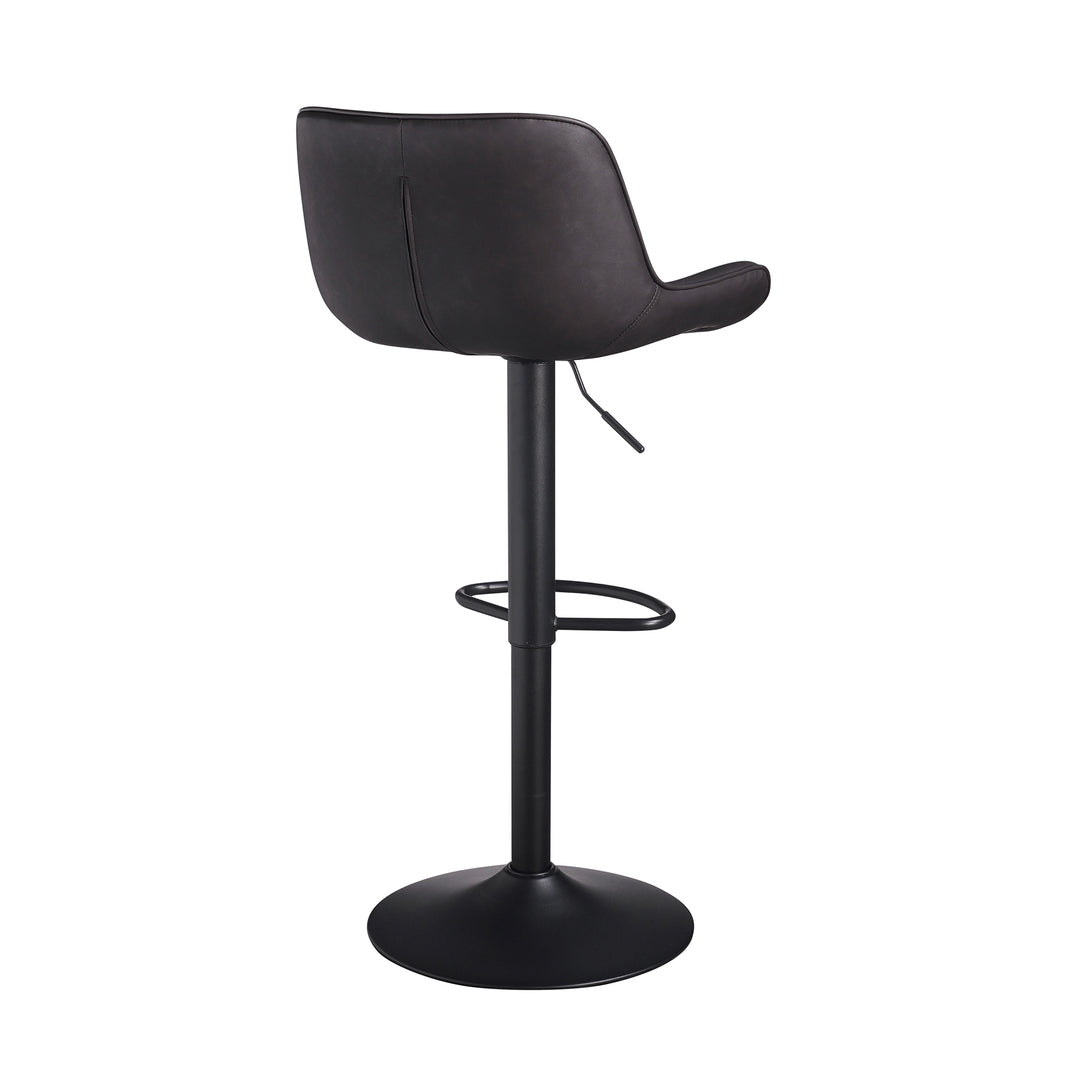 leather bar stool with back