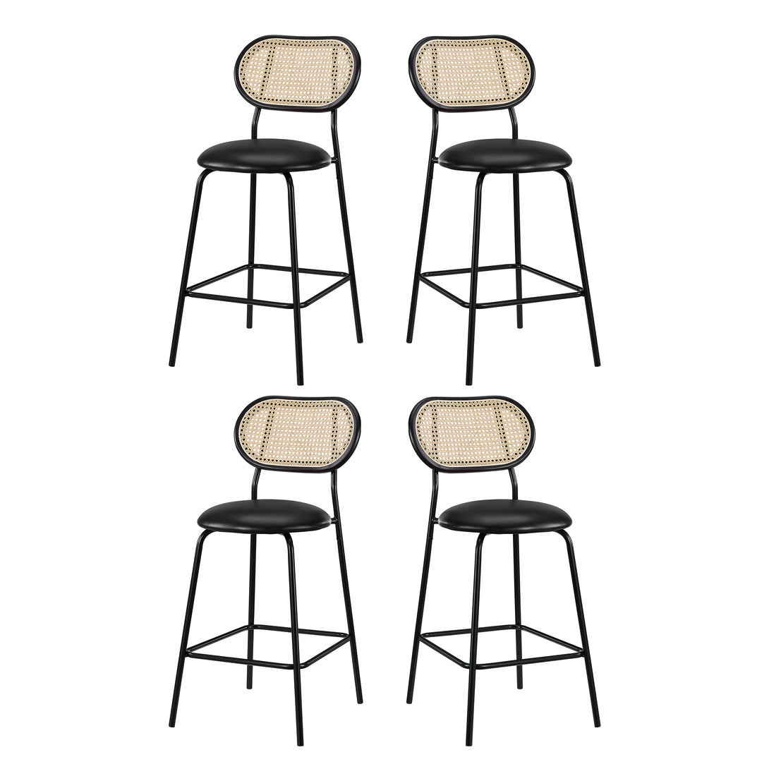 rattan bar stools set of 4