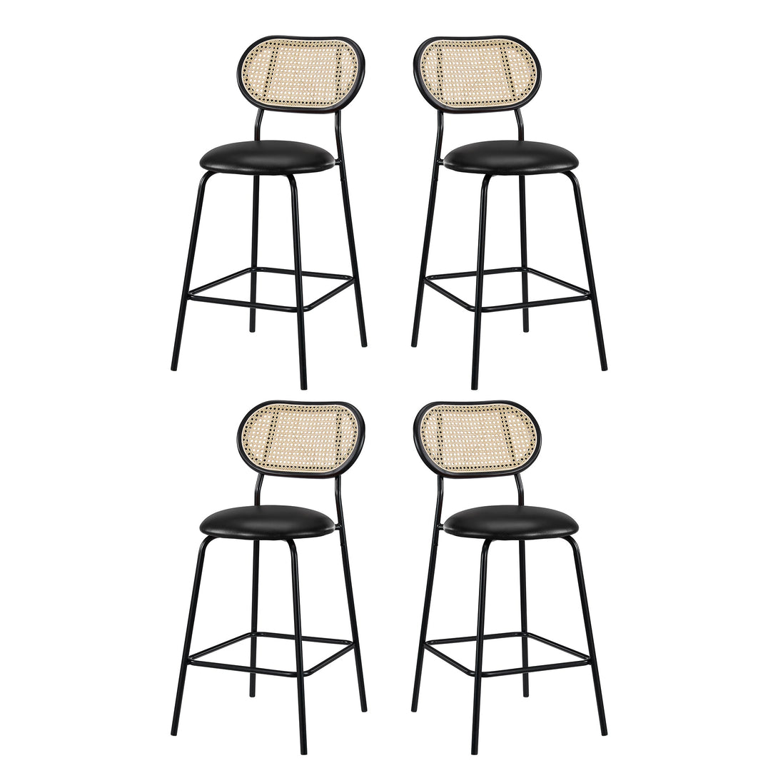 rattan bar stools set of 4