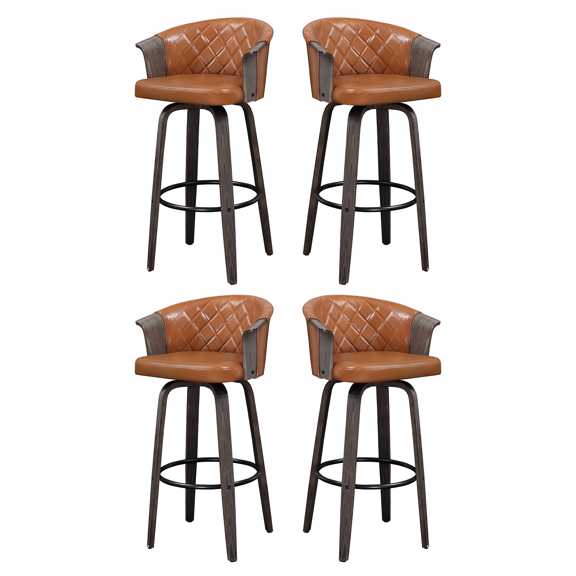 Wooden swivel stool hot sale