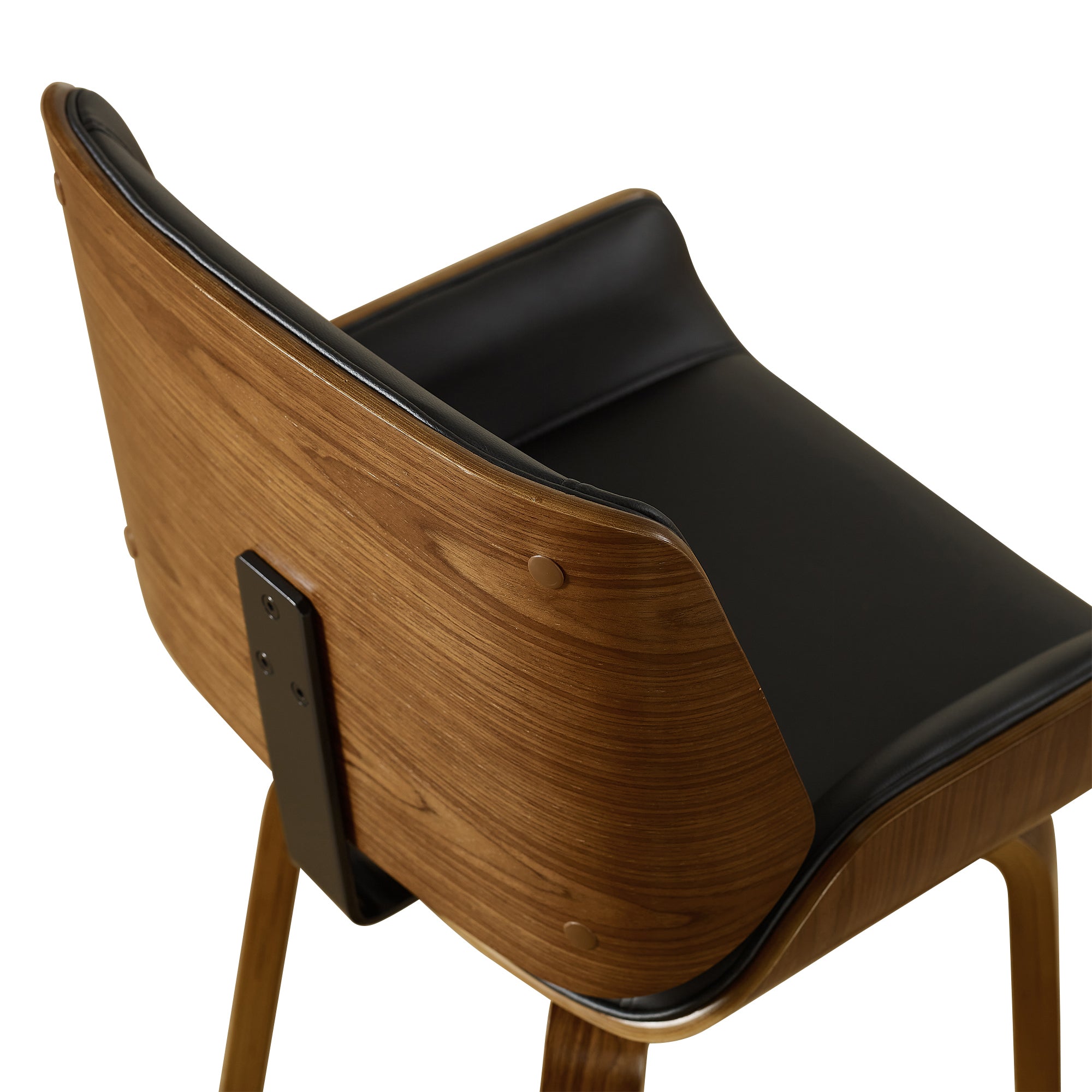 Leather desk discount chair without wheels